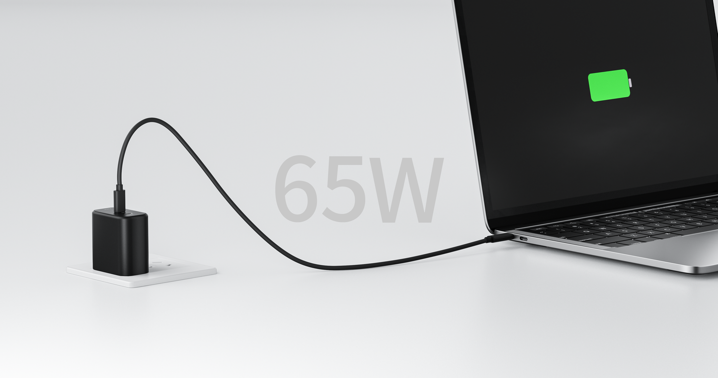 Pure Fi 65W Two-Port GaN USB-C Charger