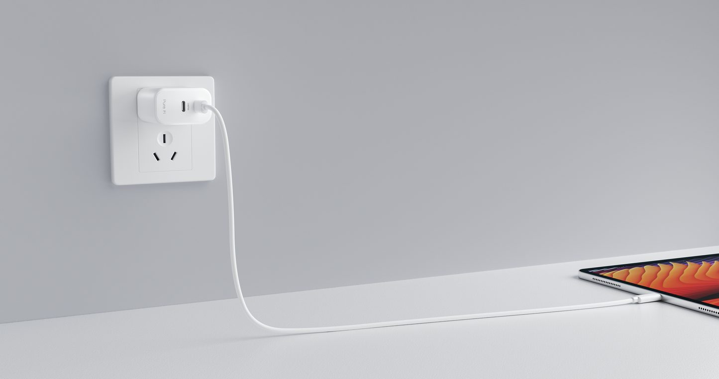Pure Fi 65W Two-Port GaN USB-C Charger